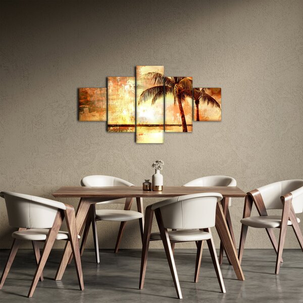 Obraz - Palmy na plaży (125x70 cm)