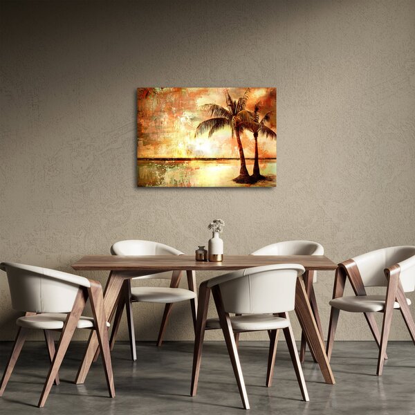 Obraz - Palmy na plaży (70x50 cm)