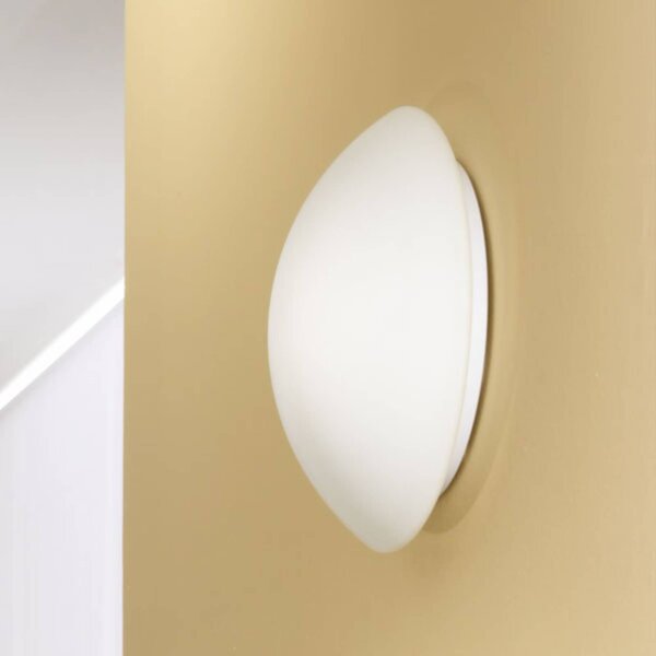 Fabas Luce Lampa sufitowa Pandora, możliwość ściemniania, biały / opal, salon / jadalnia, szkło