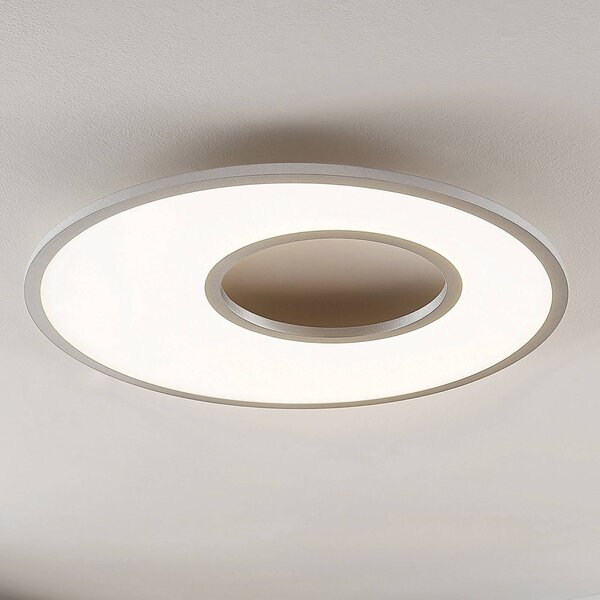 Lampa sufitowa LED Durun Lucande, możliwość ściemniania, aluminiowy / szary / cynkowy, kuchnia, tworzywo sztuczne, nowoczesny