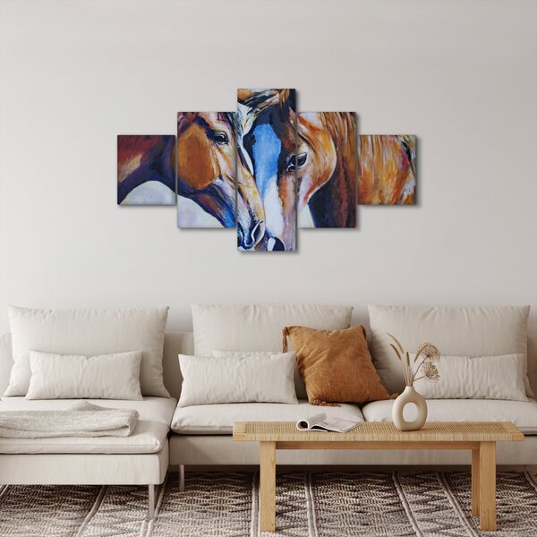 Obraz - Zakochane konie (125x70 cm)