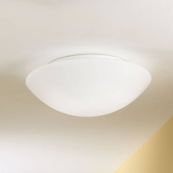 Fabas Luce Lampa sufitowa Pandora, możliwość ściemniania, biały / opal, salon / jadalnia, szkło