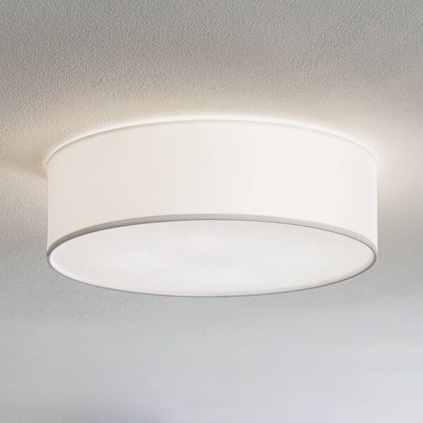 Lampa sufitowa Rondo TK Lighting, możliwość ściemniania, biały / opal, sypialnia, tkanina / materiał / jedwab, nowoczesny