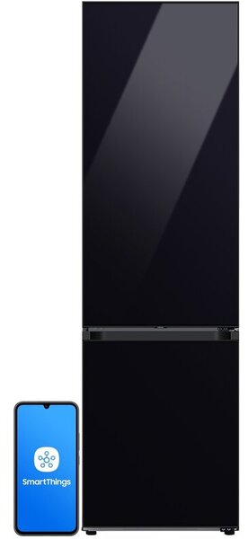 Lodówka SAMSUNG BESPOKE AI RB38C7B6A22 EF AI No Frost 203cm Czarne szkło
