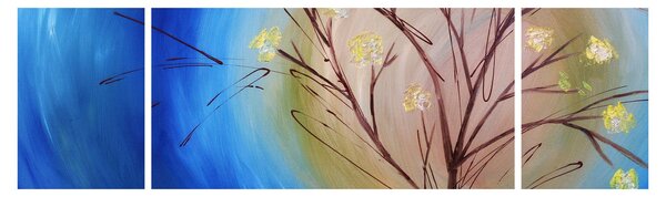 Obraz - Drzewo zakrywające słońce (170x50 cm)