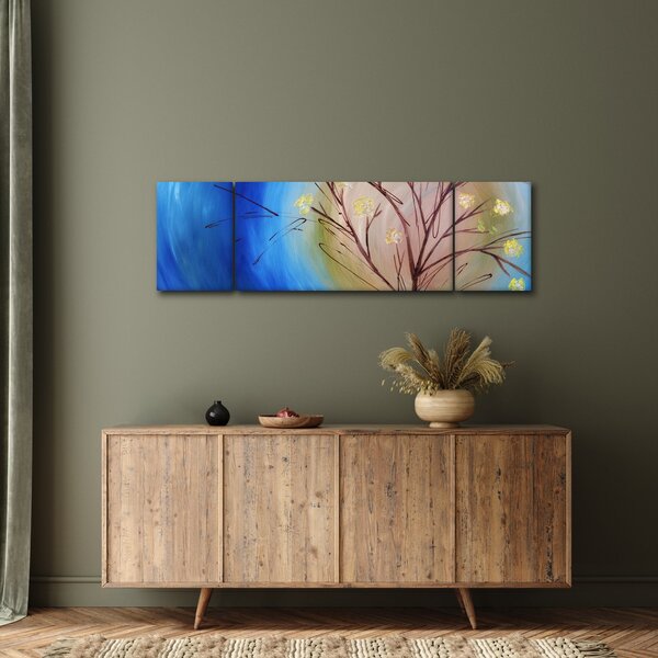 Obraz - Drzewo zakrywające słońce (170x50 cm)