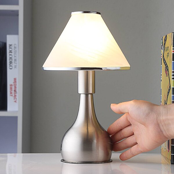 Lampa stołowa Ellen Lindby, biały / opal, sypialnia, metal, nowoczesny