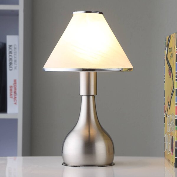 Lampa stołowa Ellen Lindby, biały / opal, sypialnia, metal, nowoczesny