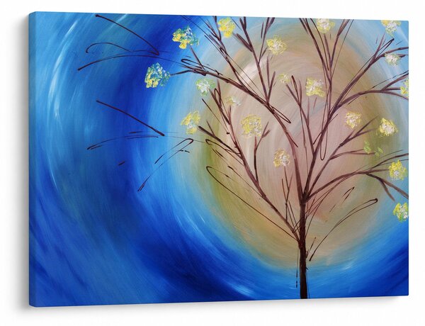 Obraz - Drzewo zakrywające słońce (70x50 cm)