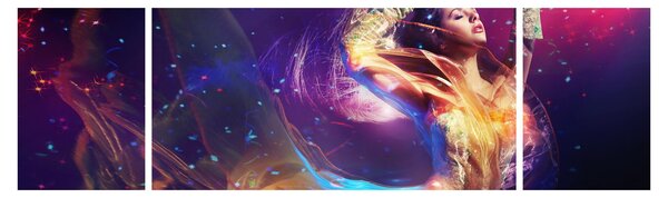 Obraz mistycznej kobiety (170x50 cm)