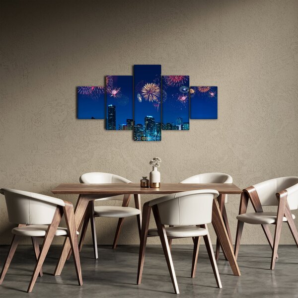 Obraz - Fajerwerki w Miami (125x70 cm)