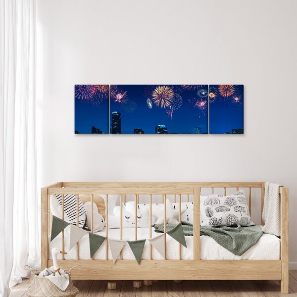 Obraz - Fajerwerki w Miami (170x50 cm)