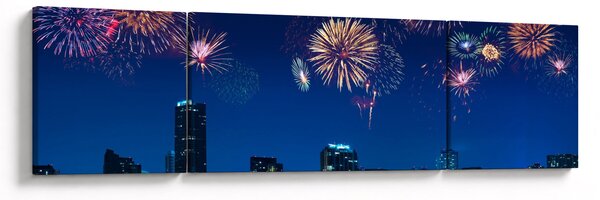 Obraz - Fajerwerki w Miami (170x50 cm)
