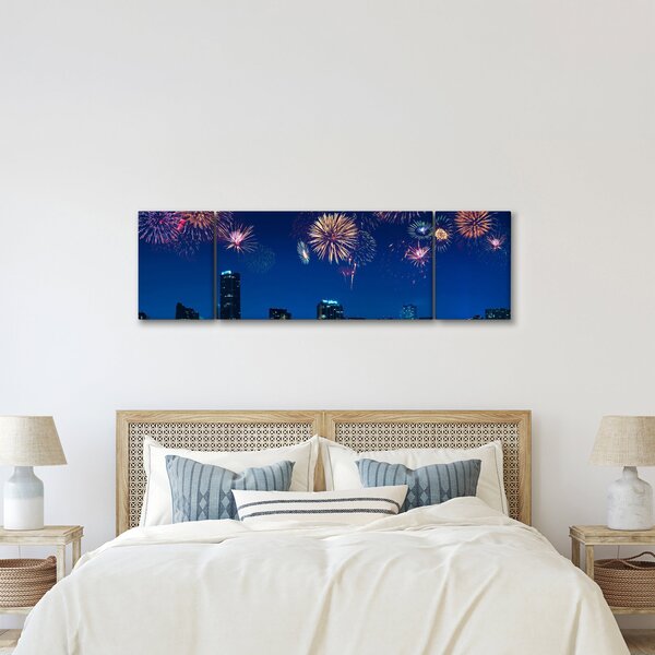 Obraz - Fajerwerki w Miami (170x50 cm)