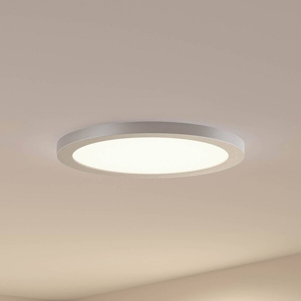 Lampa sufitowa LED Aureka PRIOS, aluminiowy / szary / cynkowy, salon / jadalnia, aluminium, nowoczesny