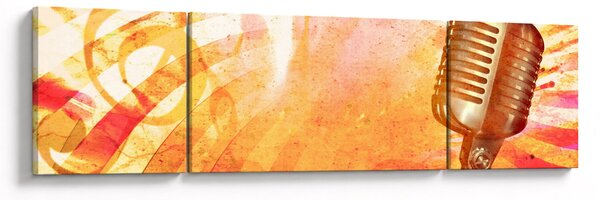 Obraz - Mikrofon retro (170x50 cm)