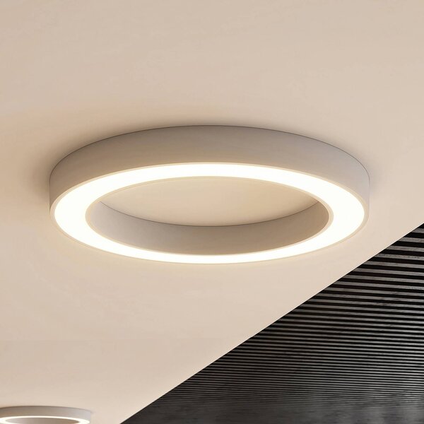 Lampa sufitowa LED Sharelyn Arcchio, możliwość ściemniania, biały / opal, kuchnia, aluminium, nowoczesny