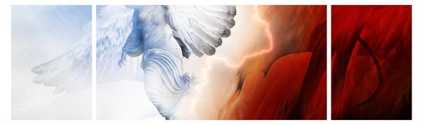 Obraz - Dobro i zło (170x50 cm)