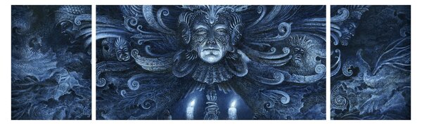 Obraz - Ciemny barok (170x50 cm)
