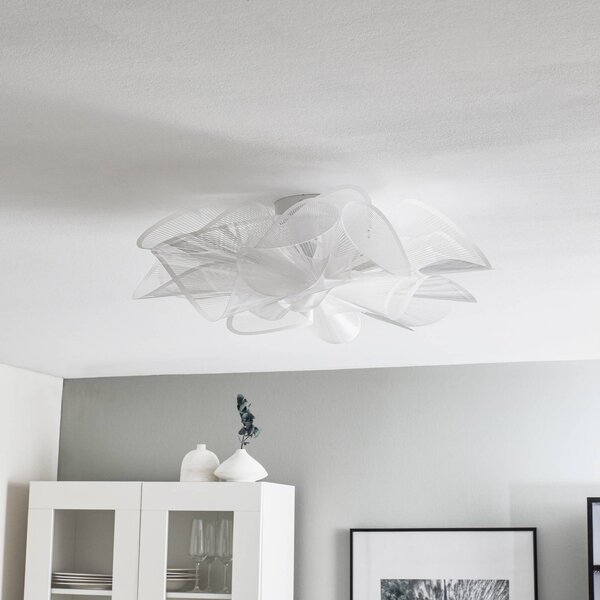 Slamp Lampa sufitowa designerska La Belle Étoile, możliwość ściemniania, biały / opal, salon / jadalnia, tworzywo sztuczne, design