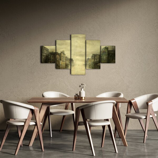 Obraz westernowego miasteczka (125x70 cm)
