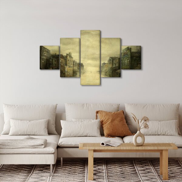 Obraz westernowego miasteczka (125x70 cm)