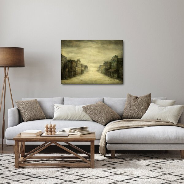 Obraz westernowego miasteczka (70x50 cm)