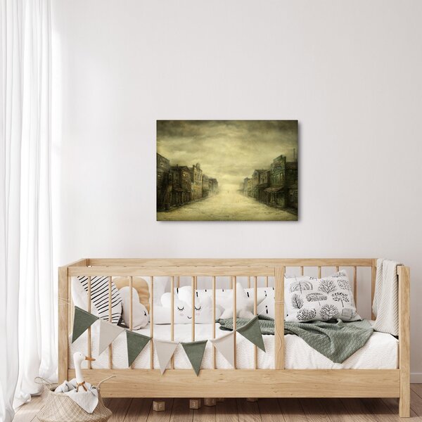 Obraz westernowego miasteczka (70x50 cm)