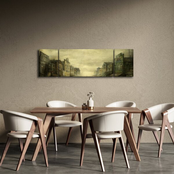 Obraz westernowego miasteczka (170x50 cm)