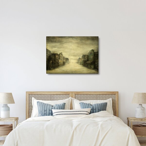 Obraz westernowego miasteczka (70x50 cm)