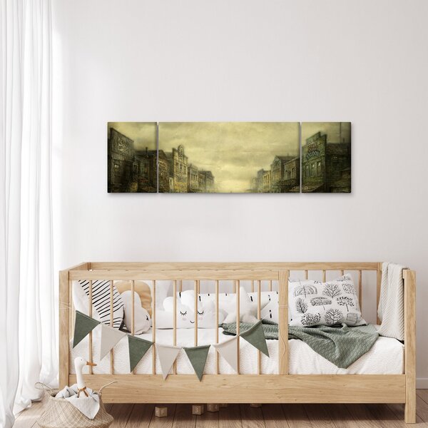 Obraz westernowego miasteczka (170x50 cm)