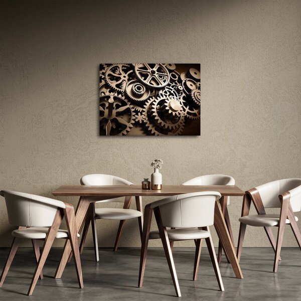 Obraz - Części zegara (70x50 cm)