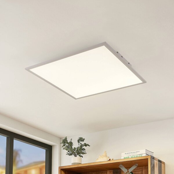 Lampa sufitowa LED Luay Lindby, możliwość ściemniania, biały / opal, kuchnia, tworzywo sztuczne, nowoczesny