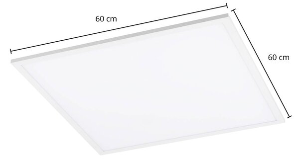 Lampa sufitowa LED Luay Lindby, możliwość ściemniania, biały / opal, kuchnia, tworzywo sztuczne, nowoczesny