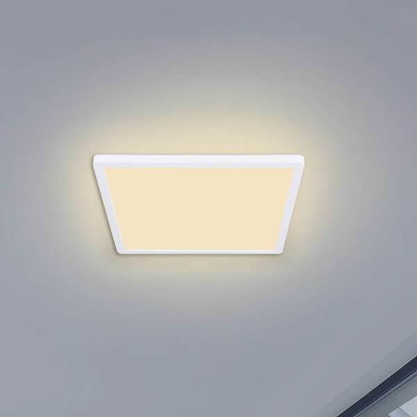 Globo Lampa sufitowa LED Sapana, możliwość ściemniania, biały / opal, salon / jadalnia, tworzywo sztuczne, nowoczesny