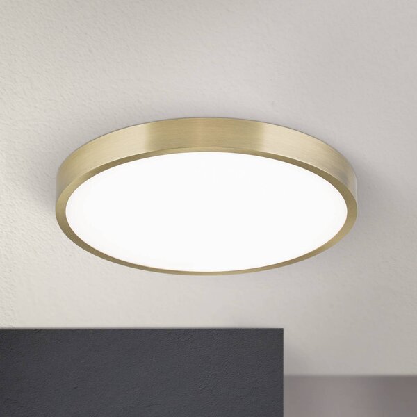 ORION Lampa sufitowa LED Bully, mosiężny / złoty, salon / jadalnia, aluminium, nowoczesny