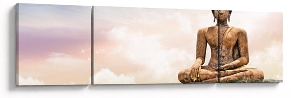 Obraz - Budda nadzorujący ziemię (170x50 cm)