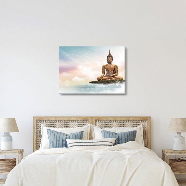 Obraz - Budda nadzorujący ziemię (70x50 cm)