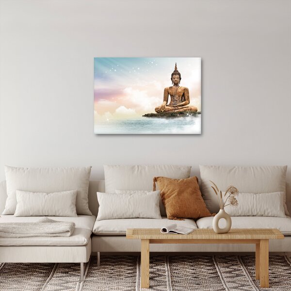 Obraz - Budda nadzorujący ziemię (70x50 cm)