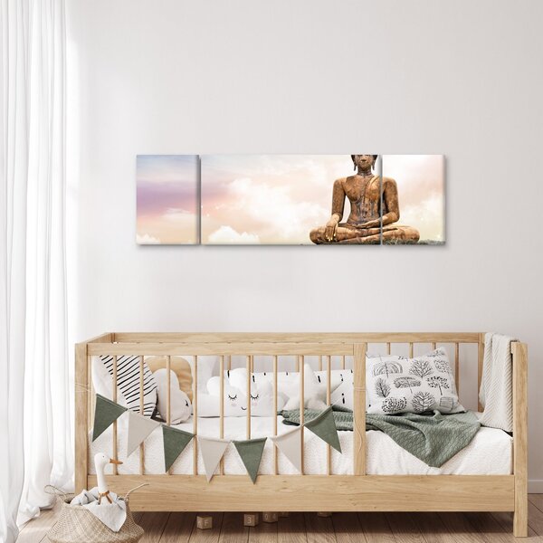 Obraz - Budda nadzorujący ziemię (170x50 cm)