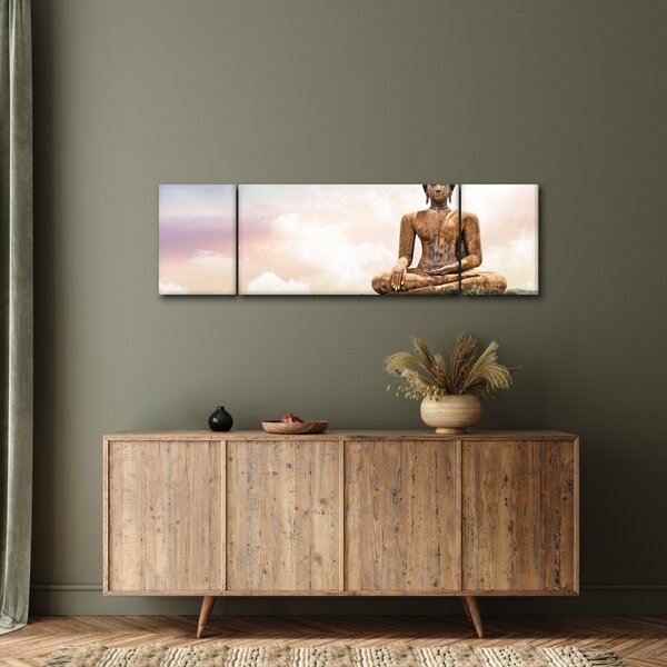 Obraz - Budda nadzorujący ziemię (170x50 cm)