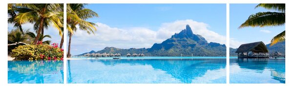 Obraz - Bora-Bora, Polinezja Francuska (170x50 cm)