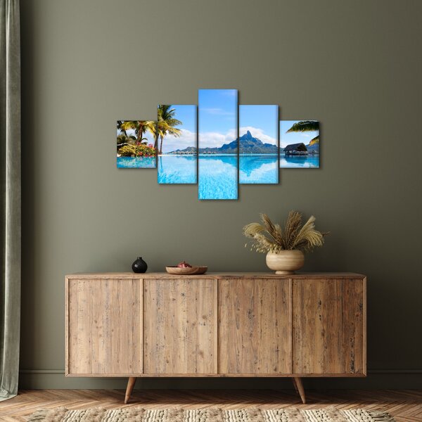 Obraz - Bora-Bora, Polinezja Francuska (125x70 cm)