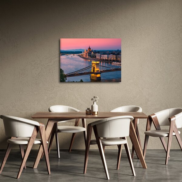 Obraz - Panorama miasta, Budapeszt, Węgry (70x50 cm)