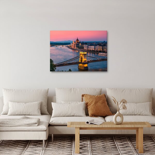 Obraz - Panorama miasta, Budapeszt, Węgry (70x50 cm)