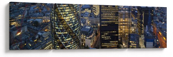 Obraz - Wieczorna panorama Londynu (170x50 cm)