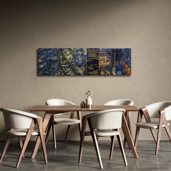Obraz - Wieczorna panorama Londynu (170x50 cm)