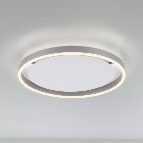 JUST LIGHT. GmbH Lampa sufitowa LED Ritus, możliwość ściemniania, aluminiowy / szary / cynkowy, salon / jadalnia, aluminium, nowoczesny