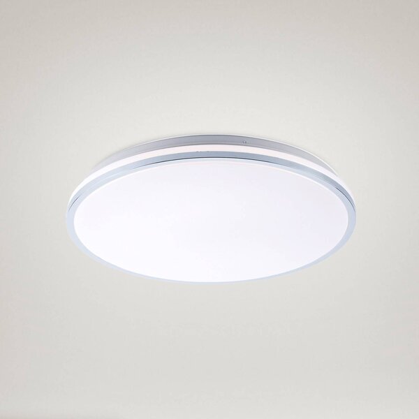 JUST LIGHT. GmbH Lampa sufitowa Isabell, chromowy / srebrny, łazienka, tworzywo sztuczne, nowoczesny
