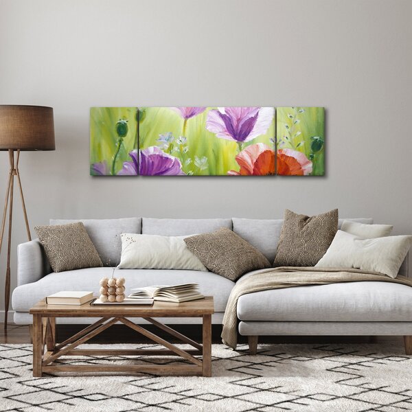 Obraz - Maki (170x50 cm)